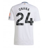 Maglia Calcio Aston Villa Amadou Onana #24 Seconda Divisa 2024-25 Manica Corta